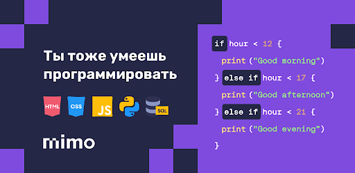Mimo: Learn coding in JavaScript, Python and HTML